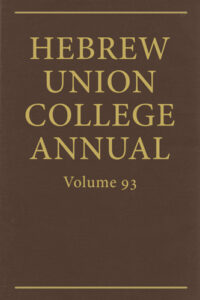 Hebrew Union College Annual