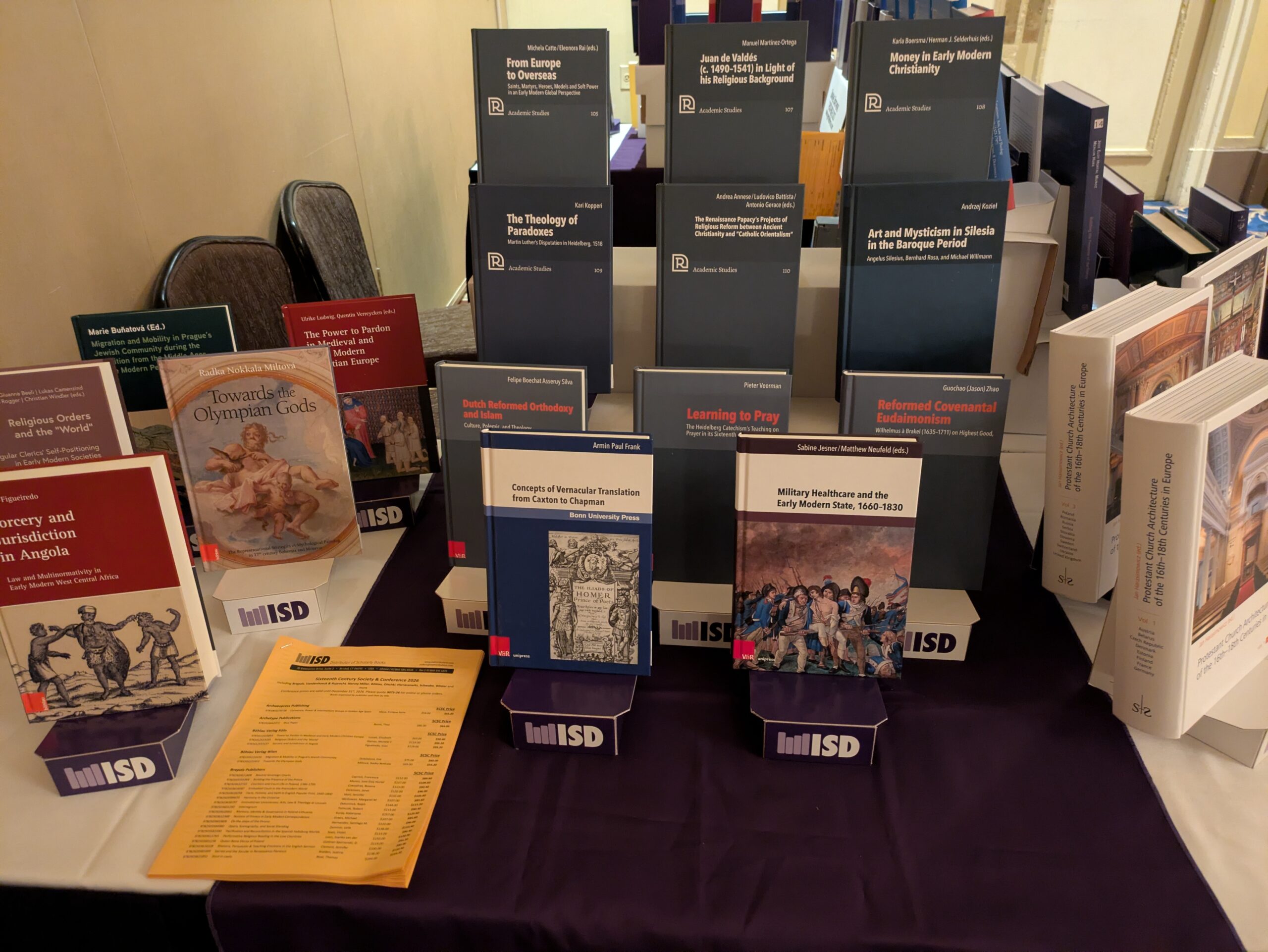 ISD book exhibit at the Sixteenth Century Society Conference 2026, photograph 2