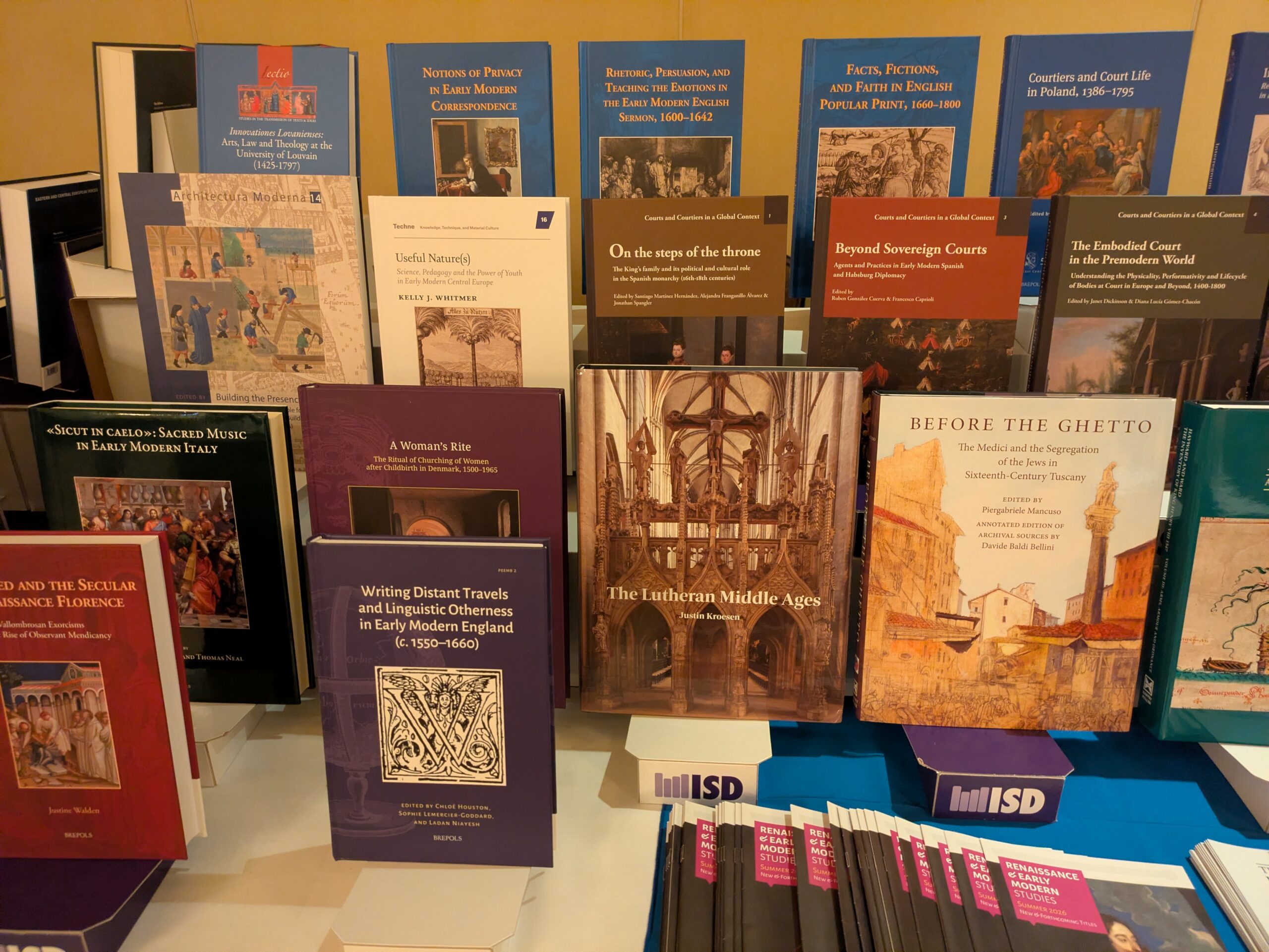 ISD book exhibit at the Sixteenth Century Society Conference 2026, photograph 5