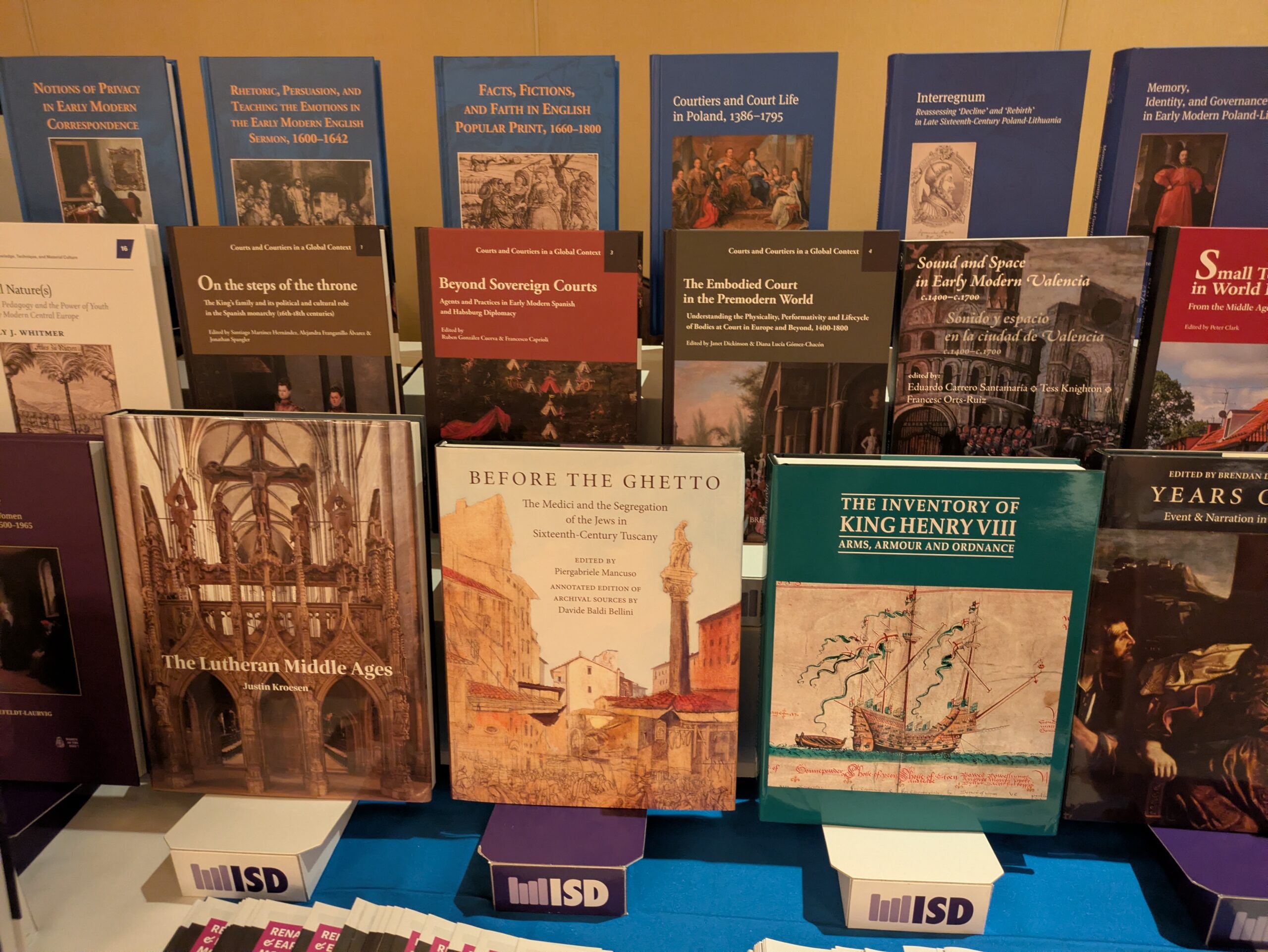 ISD book exhibit at the Sixteenth Century Society Conference 2026, photograph 6