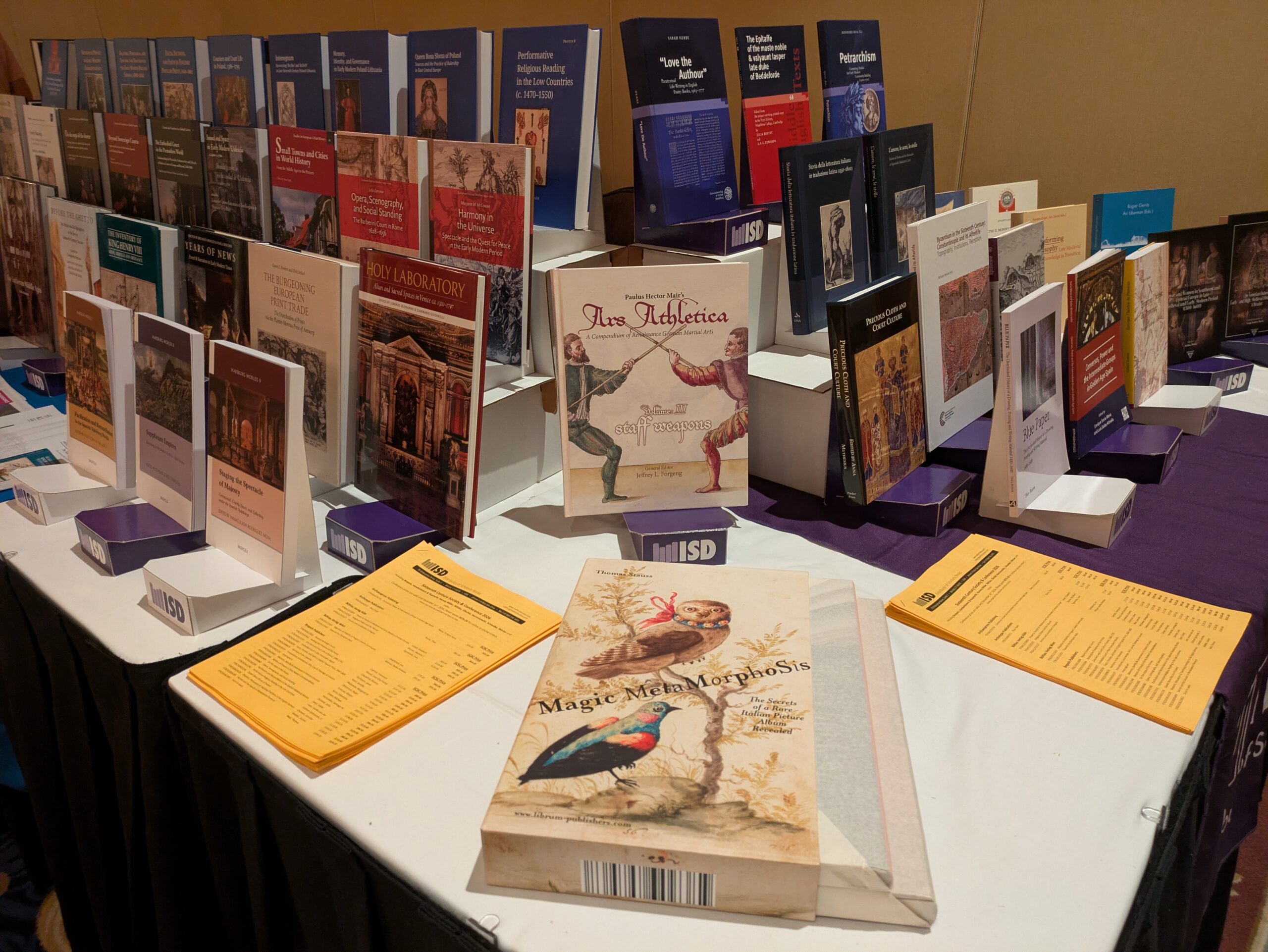 ISD book exhibit at the Sixteenth Century Society Conference 2026, photograph 8